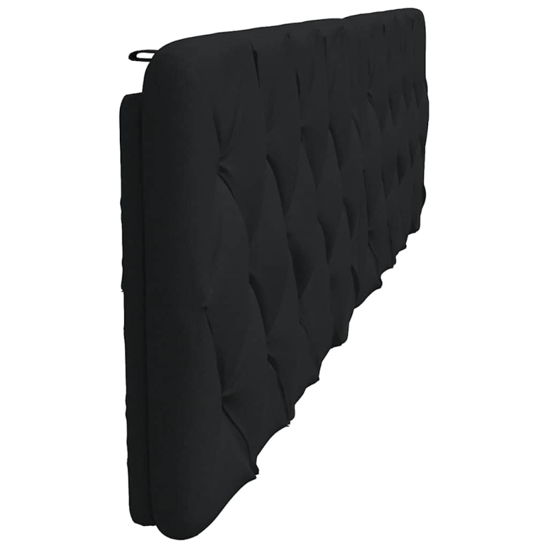 Kopfteil-Kissen Schwarz 200 cm Stoff