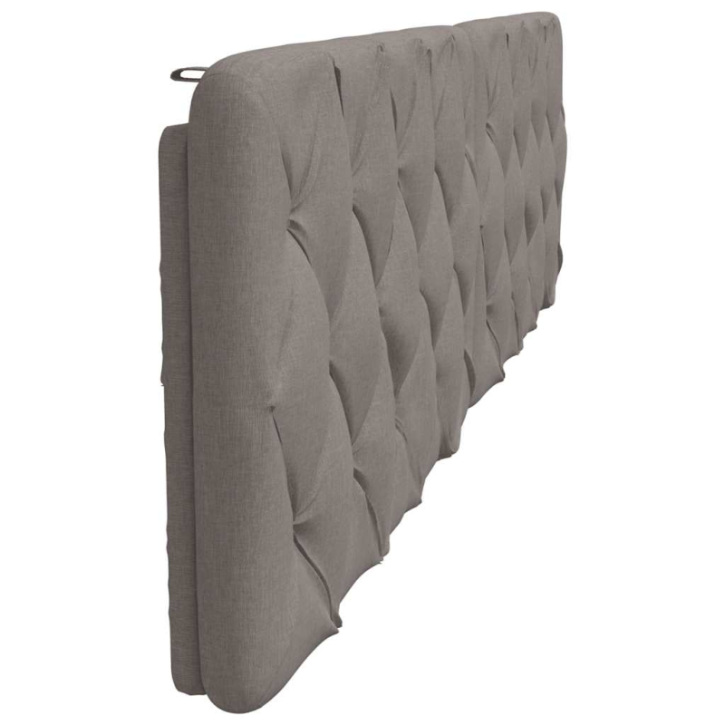 Kopfteil-Kissen Taupe 200 cm Stoff