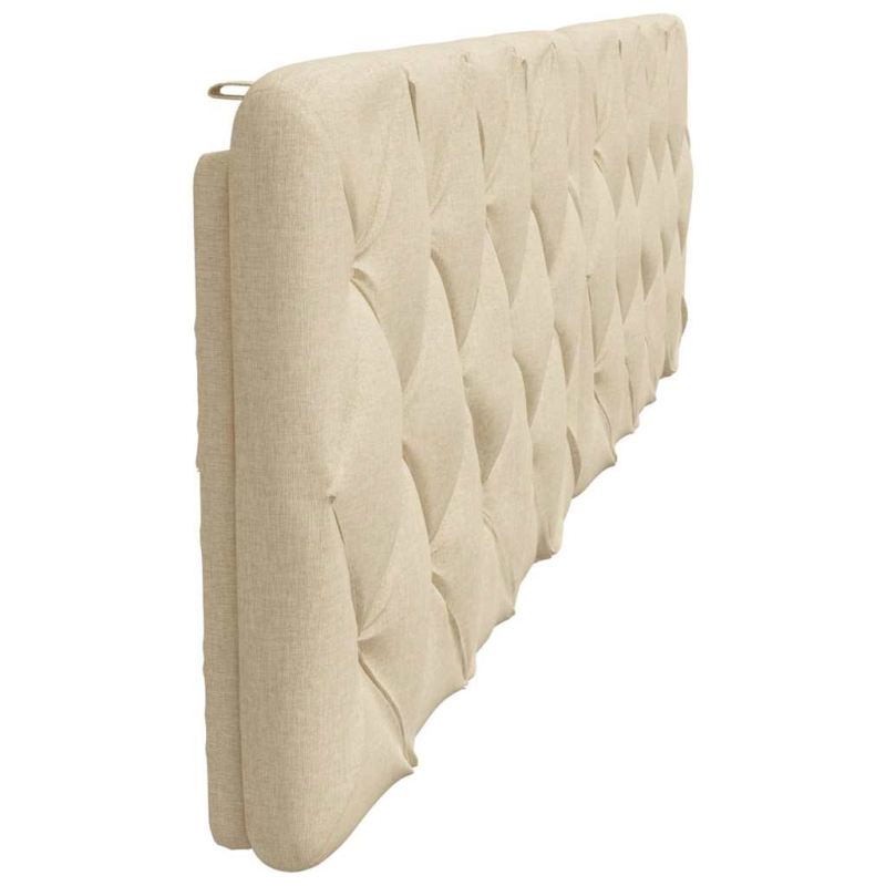 Kopfteil-Kissen Creme 200 cm Stoff