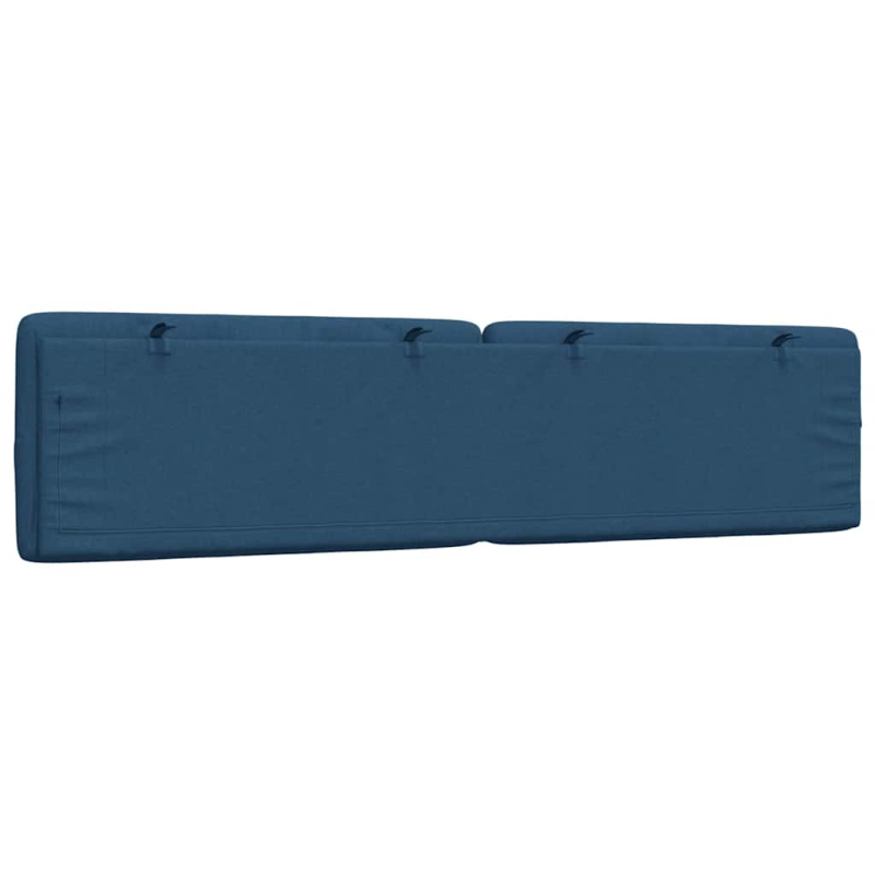 Kopfteil-Kissen Blau 200 cm Stoff
