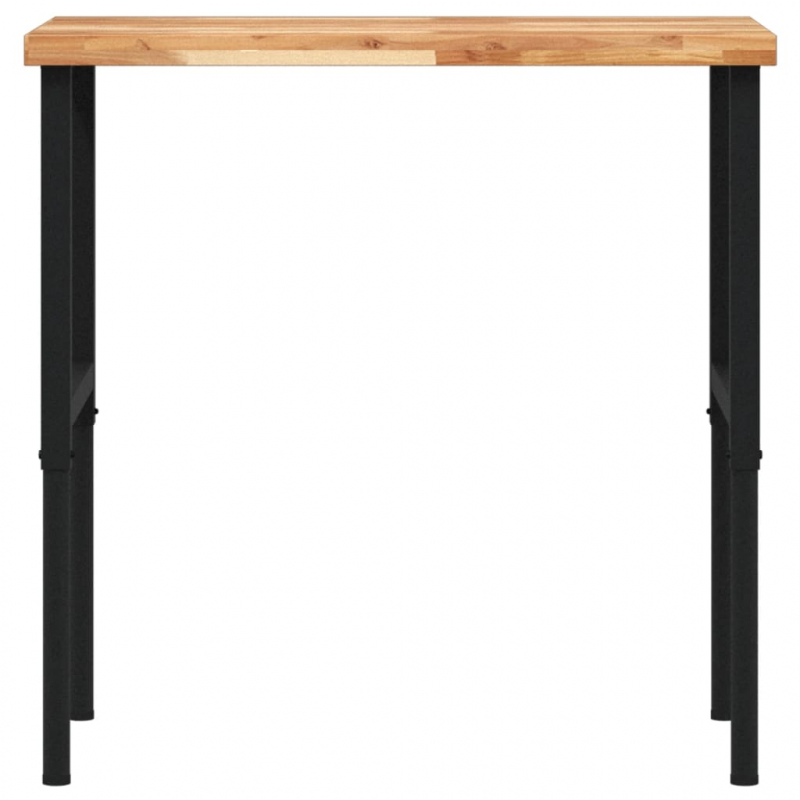 Werkbank 100x60x(73-99,5) cm Massivholz Akazie Rechteckig