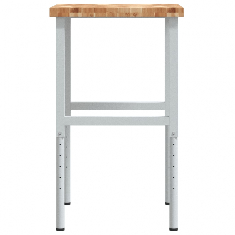 Werkbank 80x60x(73-99,5) cm Massivholz Akazie Rechteckig