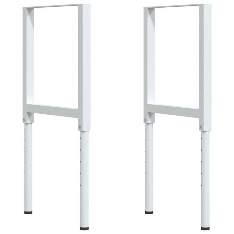 Werkbank Hellbraun 80x60x(71,5-98) cm Massivholz Eiche