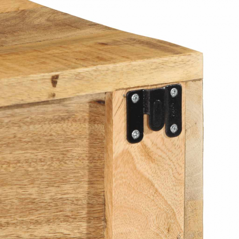 TV-Wandschrank 80x30x19 cm Raues Mangoholz