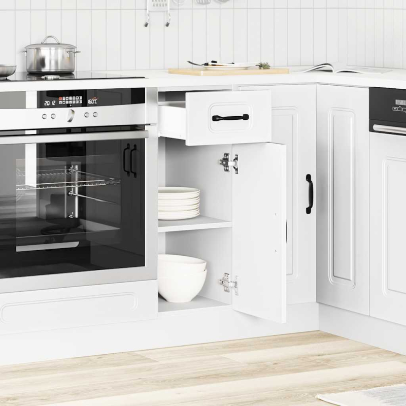 Küchenunterschrank Kalmar Weiß Holzwerkstoff