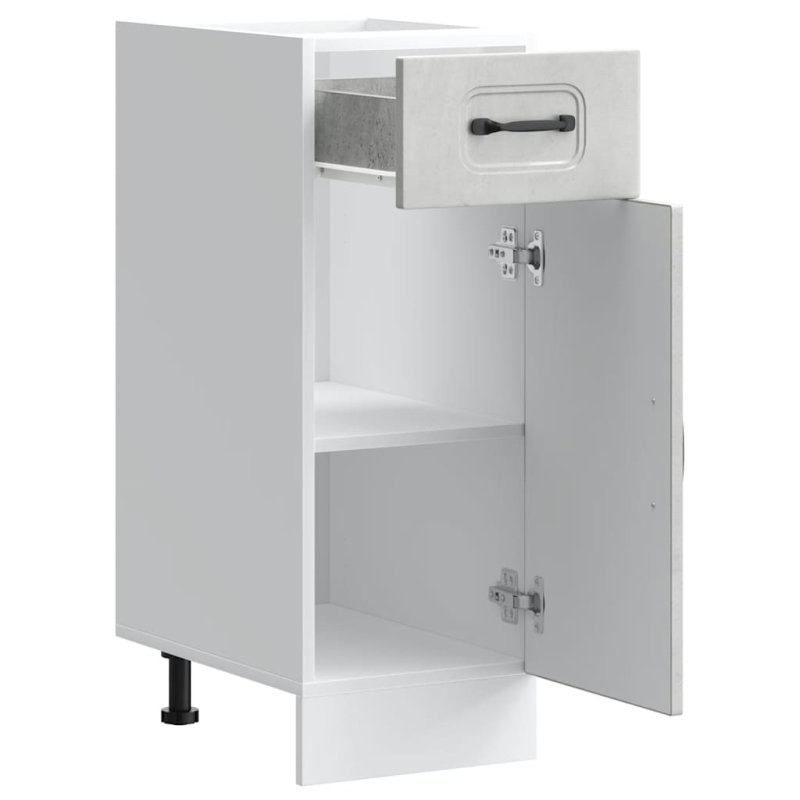 Küchenunterschrank Kalmar Betongrau Holzwerkstoff