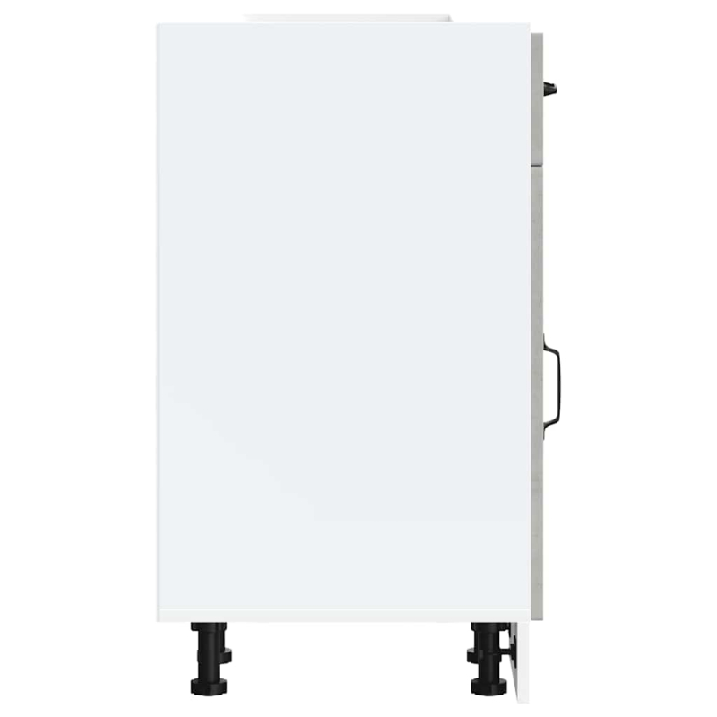 Küchenunterschrank Kalmar Betongrau Holzwerkstoff