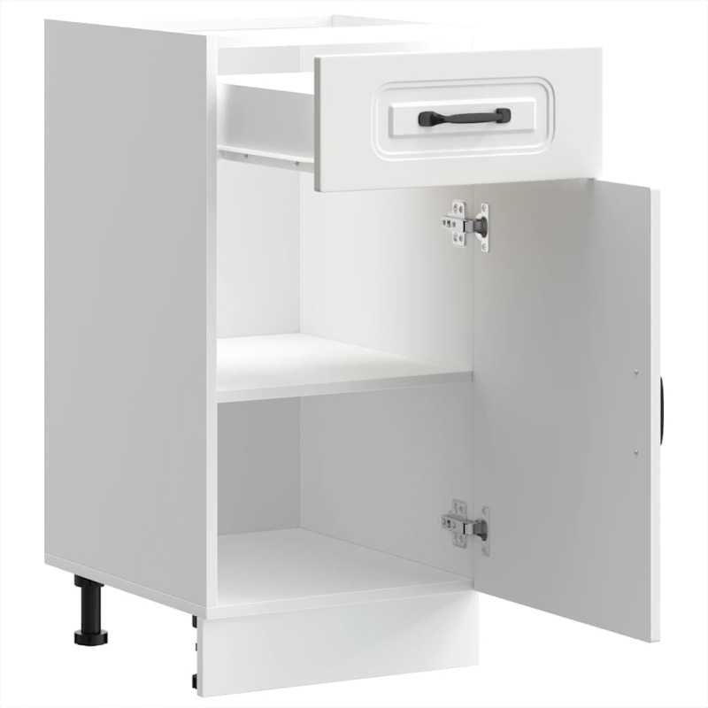 Küchenunterschrank Kalmar Weiß Holzwerkstoff