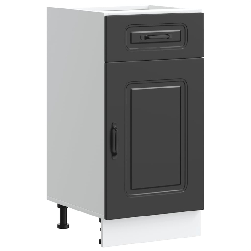 Küchenunterschrank Kalmar Schwarz Holzwerkstoff