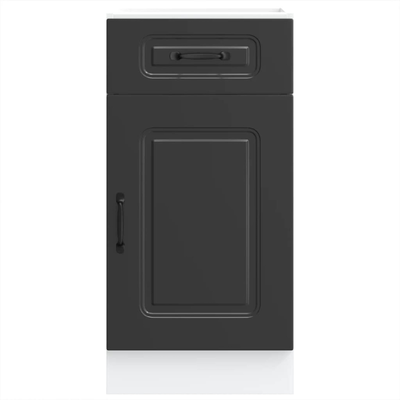 Küchenunterschrank Kalmar Schwarz Holzwerkstoff