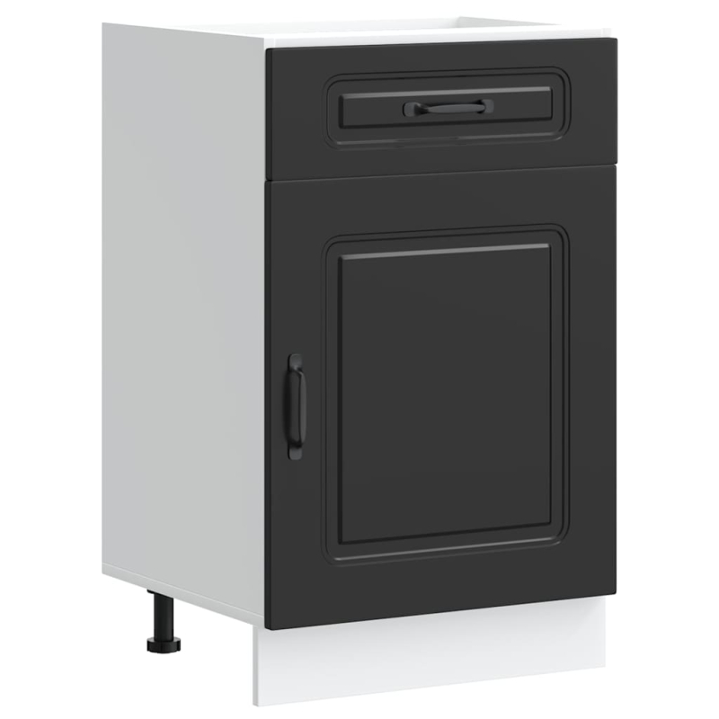 Küchenunterschrank Kalmar Schwarz Holzwerkstoff
