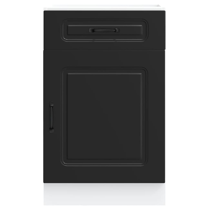 Küchenunterschrank Kalmar Schwarz Holzwerkstoff