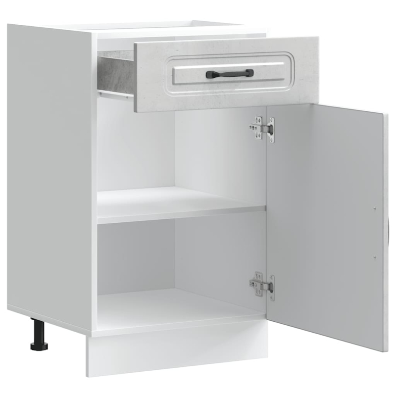 Küchenunterschrank Kalmar Betongrau Holzwerkstoff