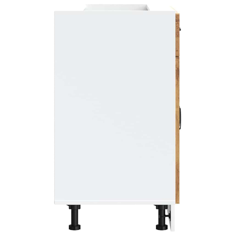 Küchenunterschrank Kalmar Altholz-Optik Holzwerkstoff