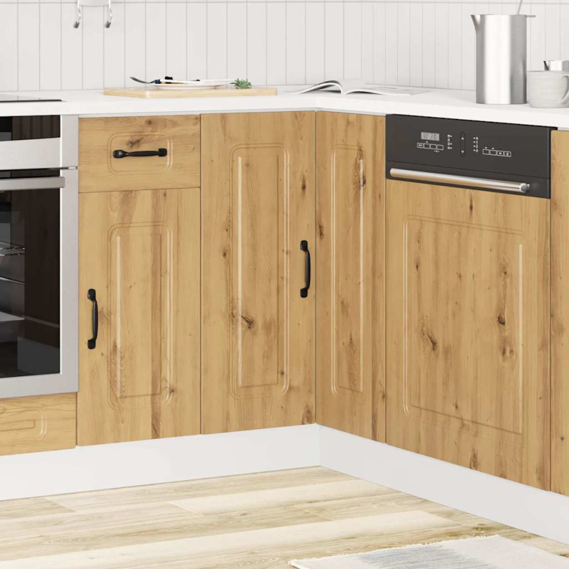 Küchen-Eckunterschrank Kalmar Artisan-Eiche Holzwerkstoff