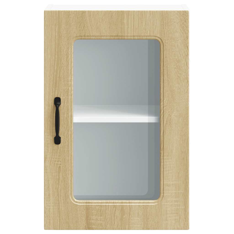 Küchen-Hängeschrank mit Glastür Kalmar Sonoma-Eiche Holzwerkstoff