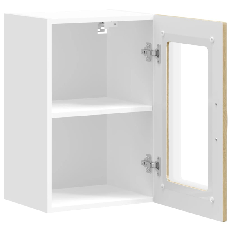 Küchen-Hängeschrank mit Glastür Kalmar Sonoma-Eiche Holzwerkstoff