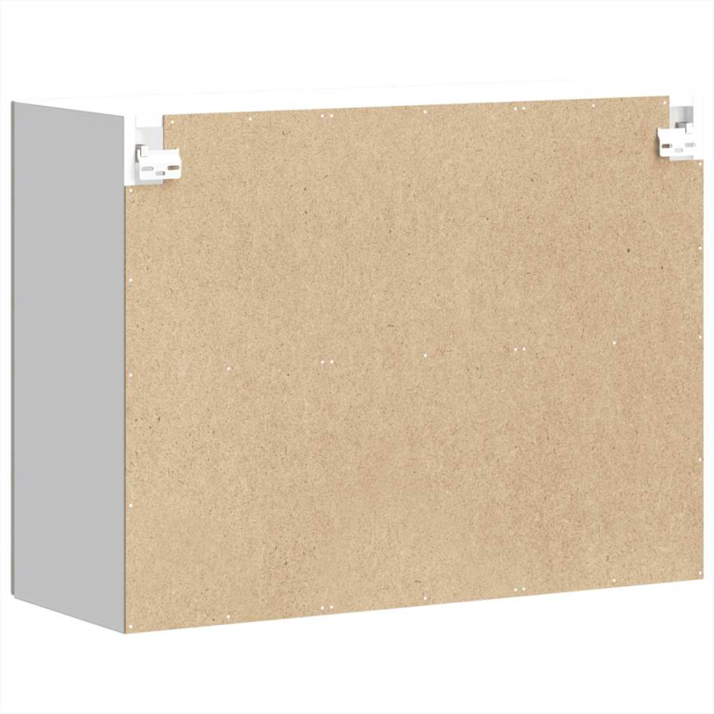 Küchen-Hängeschrank mit Glastür Kalmar Betongrau Holzwerkstoff