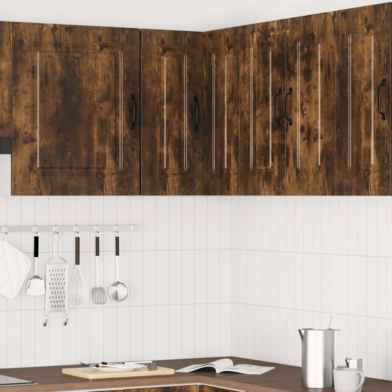 Küchen-Eckhängeschrank Kalmar Räuchereiche Holzwerkstoff