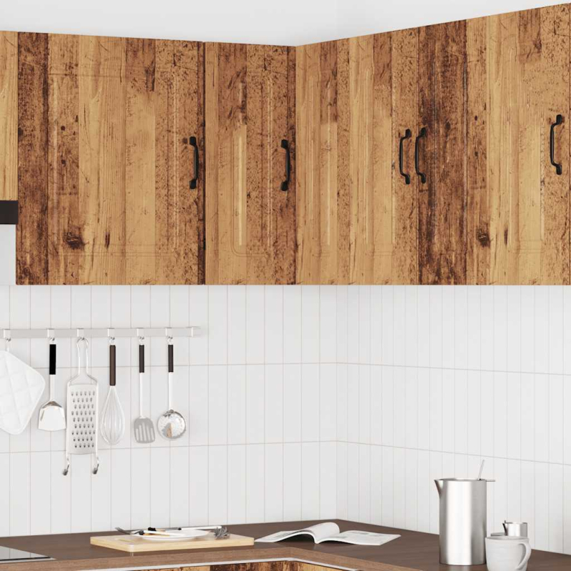 Küchen-Eckhängeschrank Kalmar Altholz-Optik Holzwerkstoff