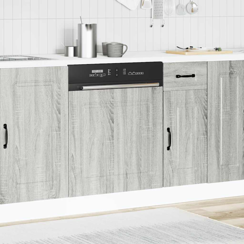 Geschirrspülerblende Kalmar Grau Sonoma 60x1,5x67 cm