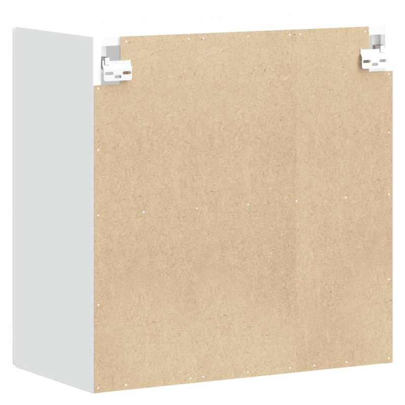 Küchen-Hängeschrank mit Glastür Kalmar Weiß Holzwerkstoff