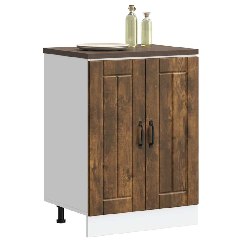 Spülenunterschrank Lucca Räuchereiche Holzwerkstoff