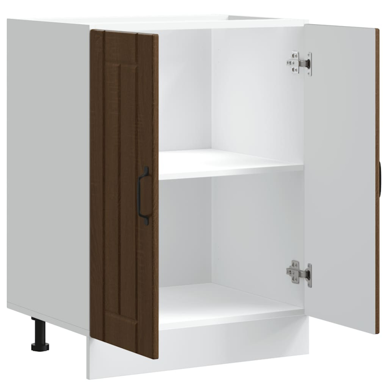 Spülenunterschrank Lucca Braun Eichen-Optik Holzwerkstoff