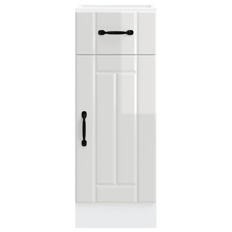Küchen-Unterschrank Lucca Hochglanz-Weiß Holzwerkstoff