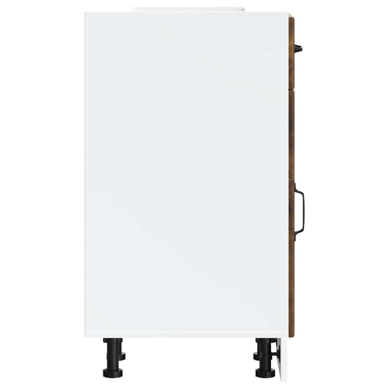 Küchen-Unterschrank Lucca Räuchereiche Holzwerkstoff