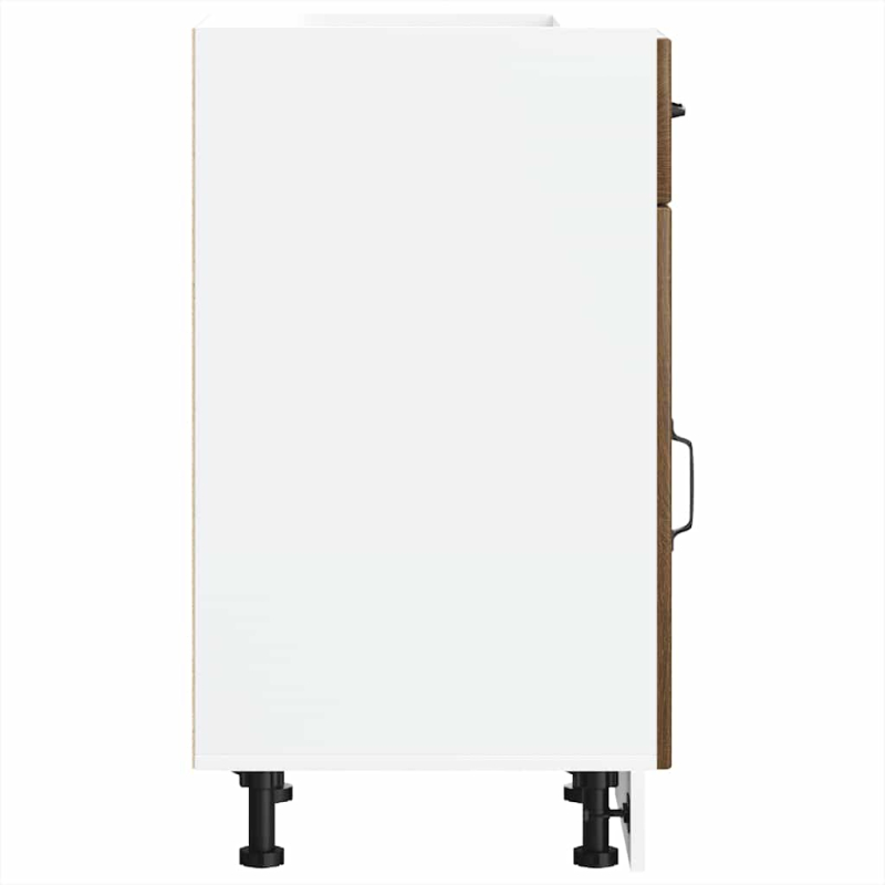 Küchen-Unterschrank Lucca Braun Eichen-Optik Holzwerkstoff