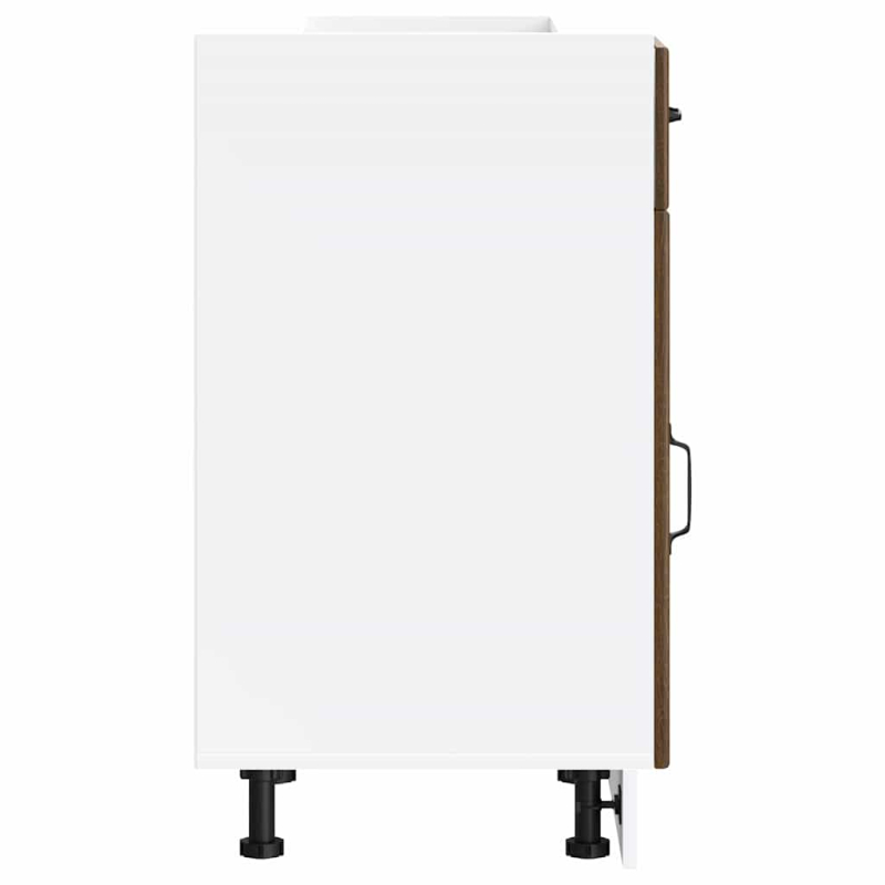 Küchen-Unterschrank Lucca Braun Eichen-Optik Holzwerkstoff