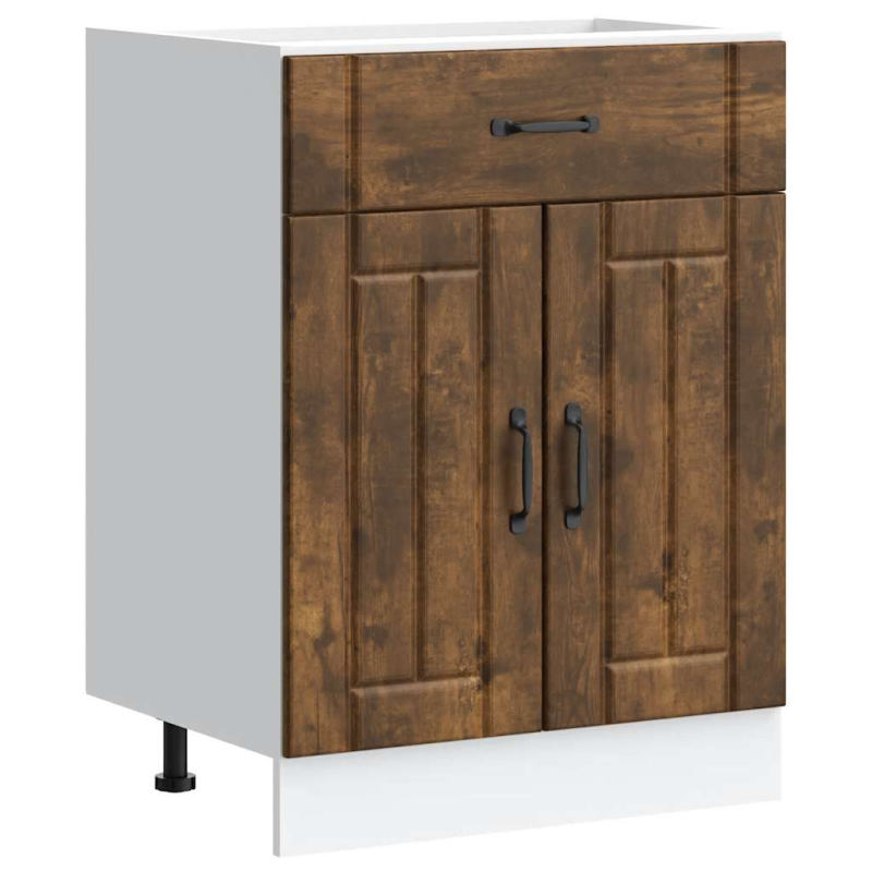 Küchen-Unterschrank Lucca Räuchereiche Holzwerkstoff