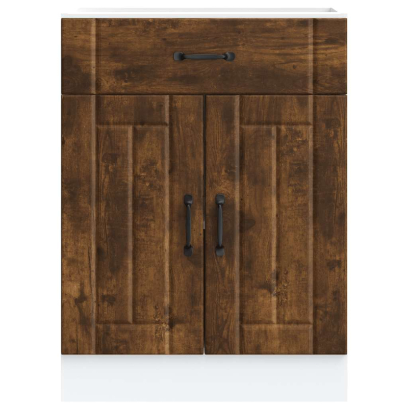 Küchen-Unterschrank Lucca Räuchereiche Holzwerkstoff