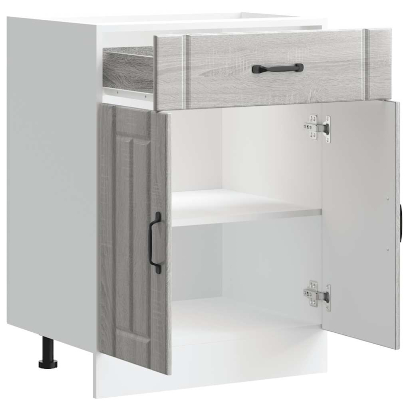 Küchen-Unterschrank Lucca Grau Sonoma Holzwerkstoff