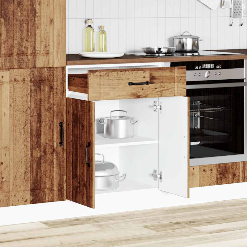 Küchen-Unterschrank Lucca Altholz-Optik Holzwerkstoff