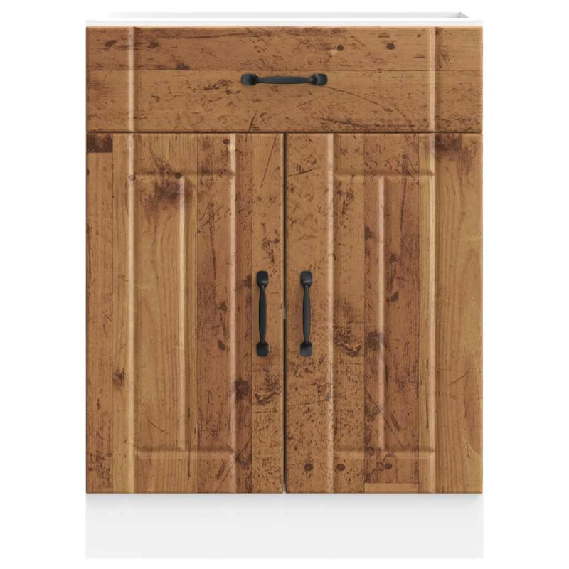 Küchen-Unterschrank Lucca Altholz-Optik Holzwerkstoff