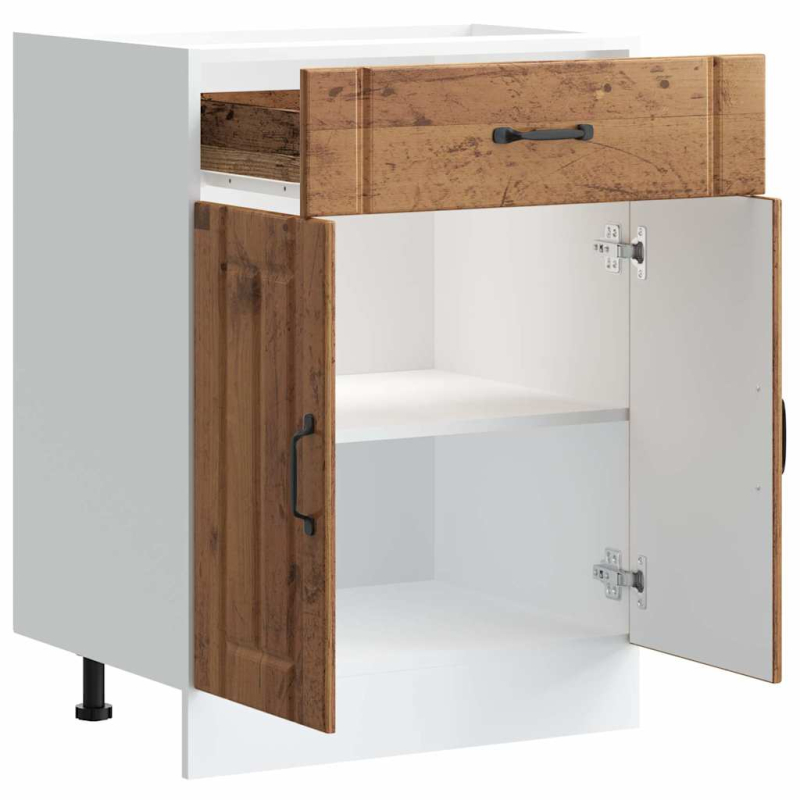 Küchen-Unterschrank Lucca Altholz-Optik Holzwerkstoff