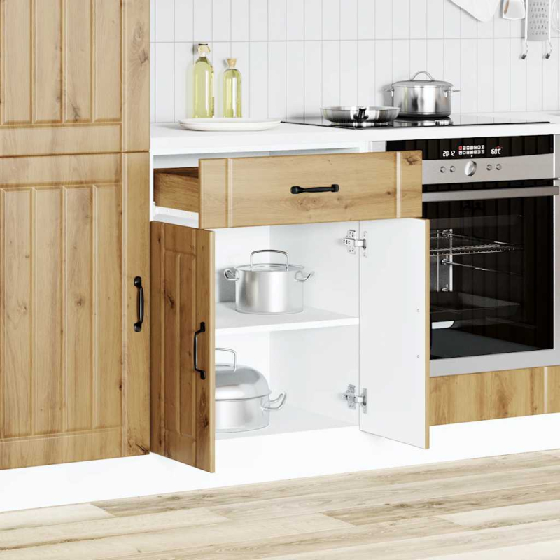 Küchen-Unterschrank Lucca Artisan-Eiche Holzwerkstoff