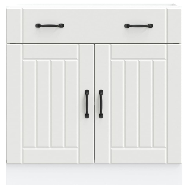 Küchen-Unterschrank Lucca Weiß Holzwerkstoff