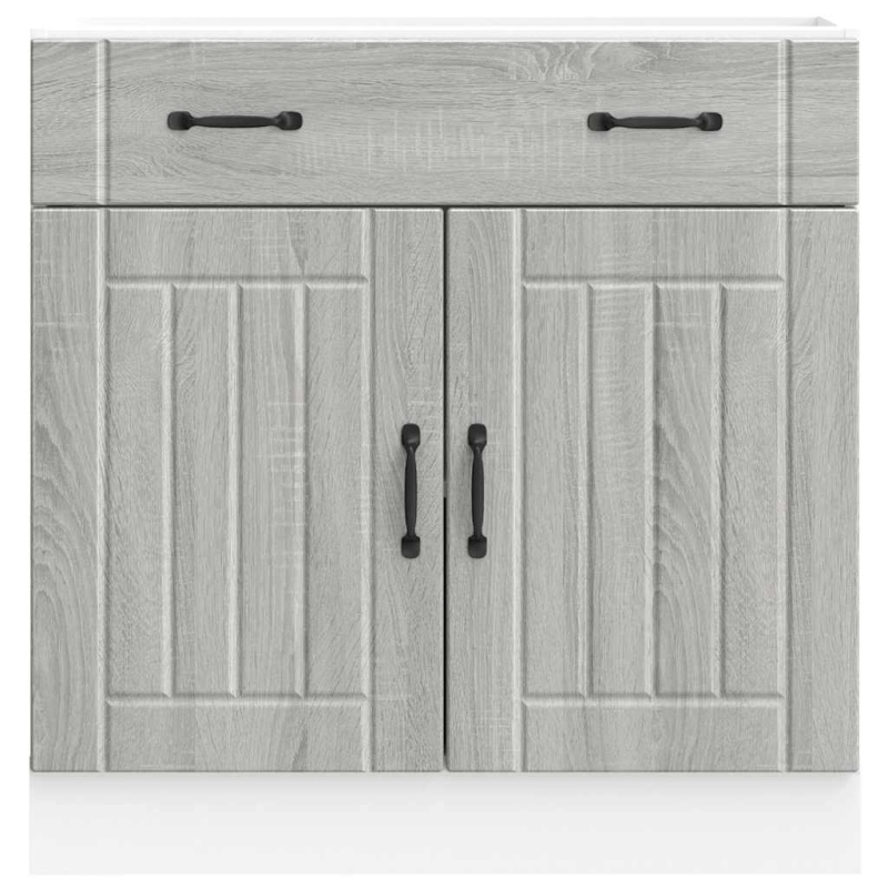 Küchen-Unterschrank Lucca Grau Sonoma Holzwerkstoff
