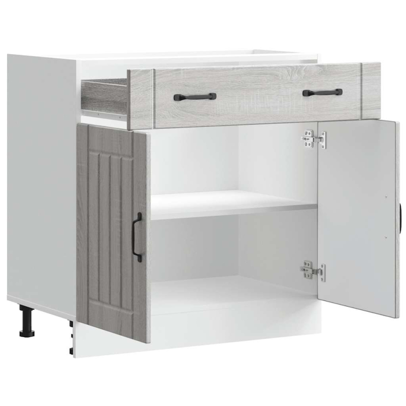 Küchen-Unterschrank Lucca Grau Sonoma Holzwerkstoff