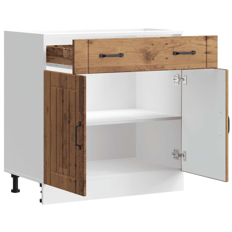 Küchen-Unterschrank Lucca Altholz-Optik Holzwerkstoff