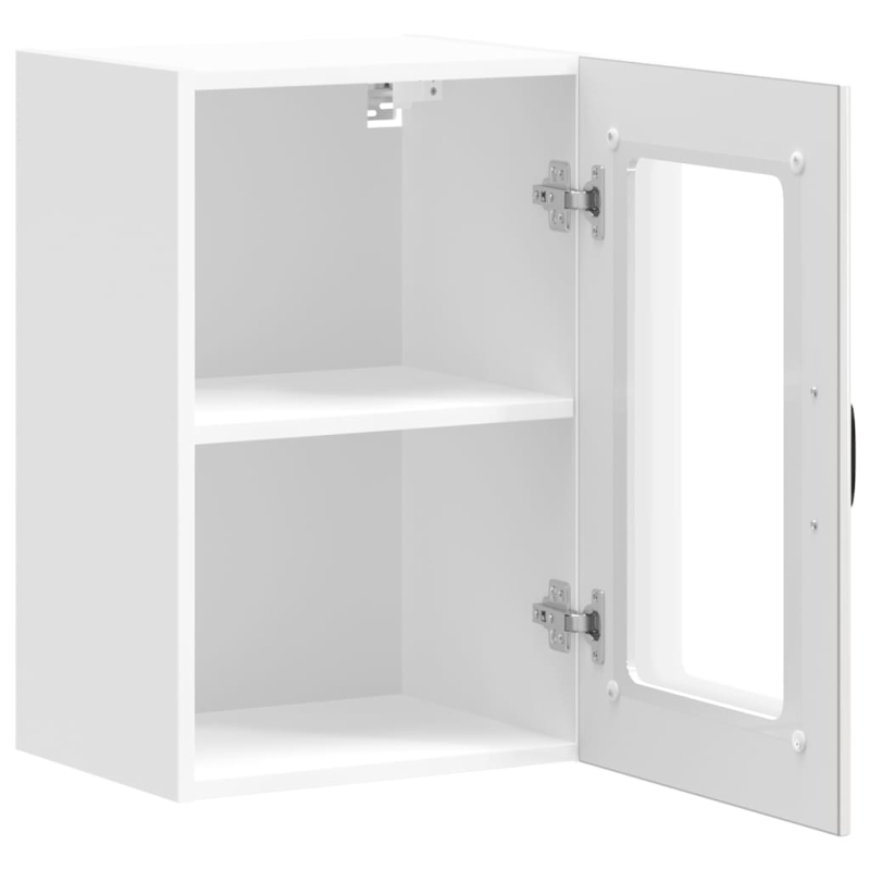 Küchen-Hängeschrank mit Glastür Lucca Hochglanz-Weiß