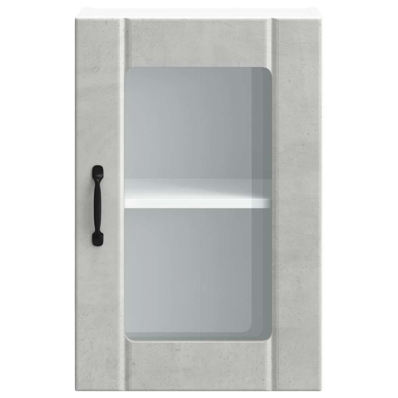 Küchen-Hängeschrank mit Glastür Lucca Betongrau