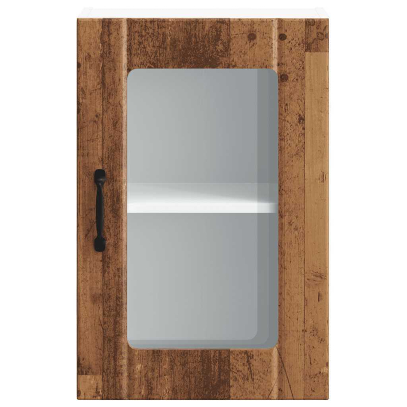 Küchen-Hängeschrank mit Glastür Lucca Altholz-Optik