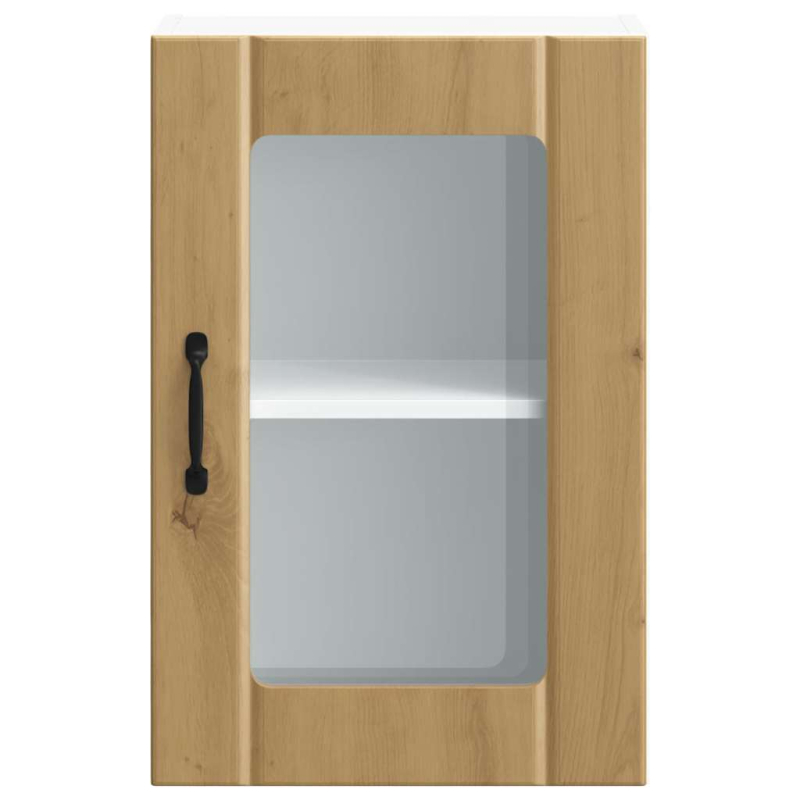 Küchen-Hängeschrank mit Glastür Lucca Artisan-Eiche