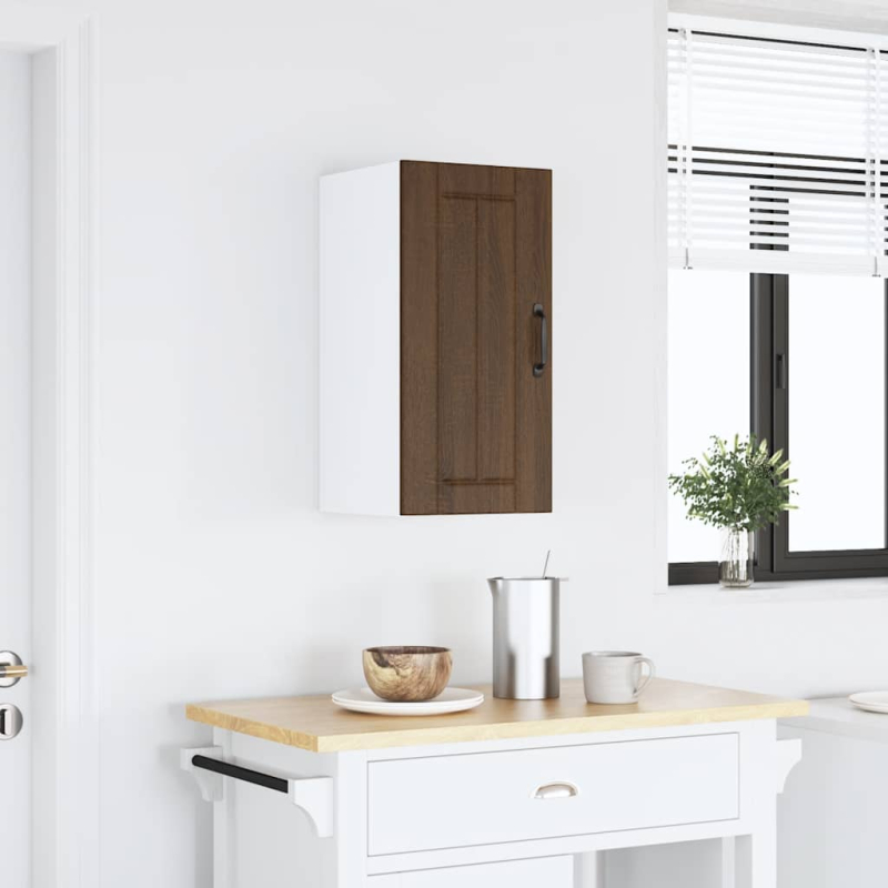 Küchen-Hängeschrank Lucca Braun Eichen-Optik Holzwerkstoff