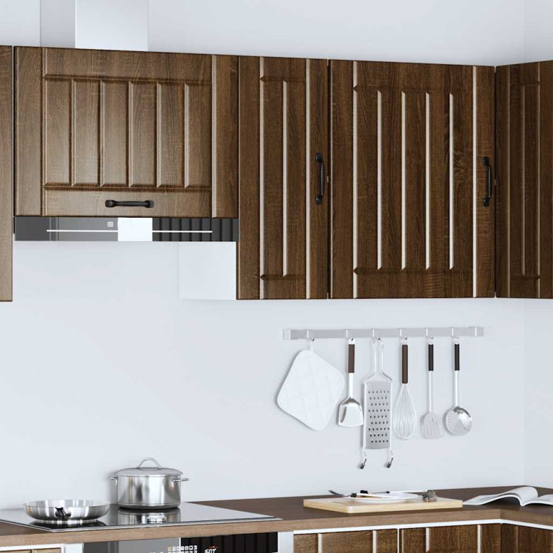 Küchen-Hängeschrank Lucca Braun Eichen-Optik Holzwerkstoff