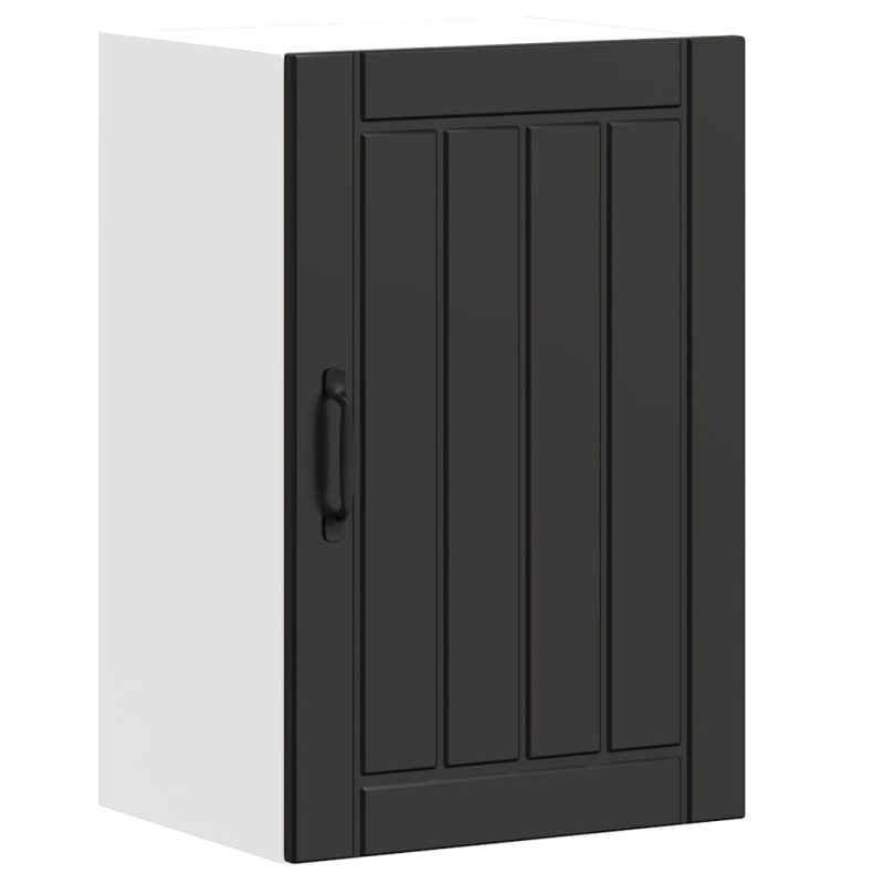 Küchen-Hängeschrank Lucca Schwarz Holzwerkstoff